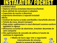 Electrician/instalator/fochist